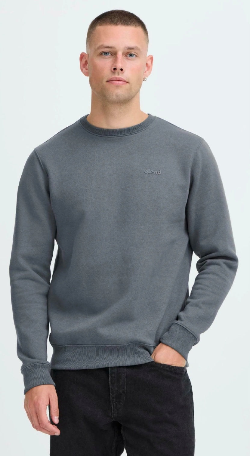 BLEND felpa girocollo felpata