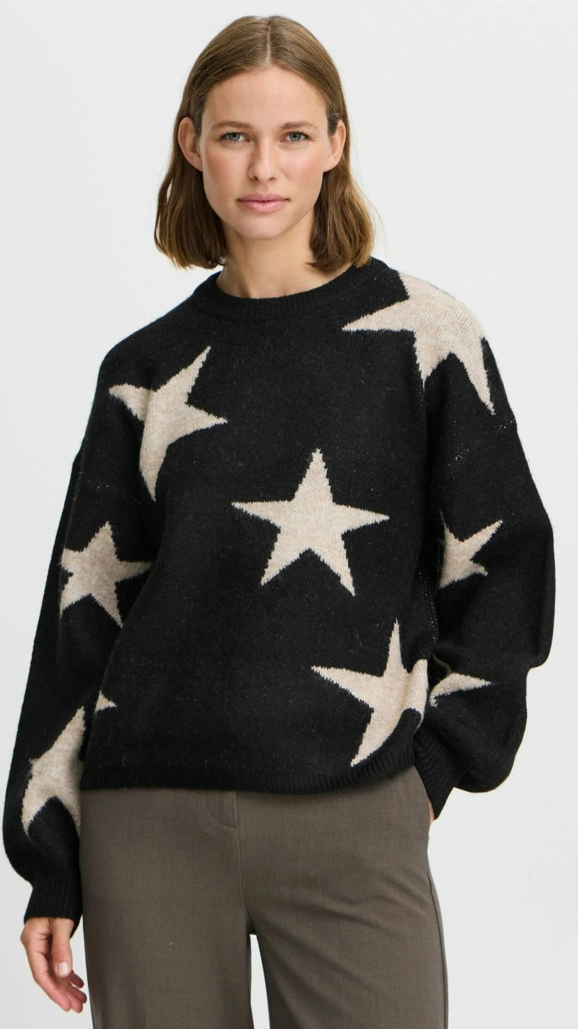 B.YOUNG maglioncino donna fantasia